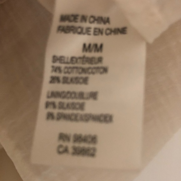 Theory M Silk Cotton Camisole Cream - Picture 6 of 7